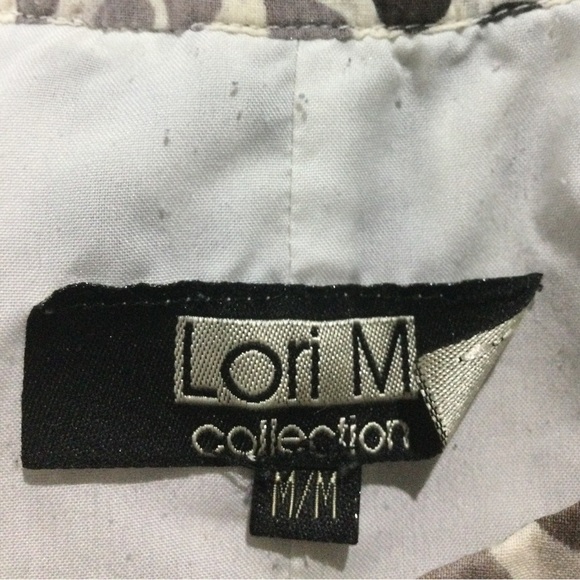 Lori M Cotton Black and White Spotted Mini Dress - Picture 2 of 5